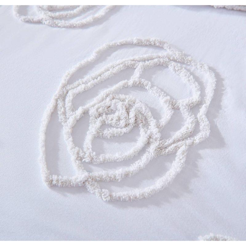 Betsey Johnson Betsey Johnson Rambling Rose Cotton Ivory Duvet Cover Set