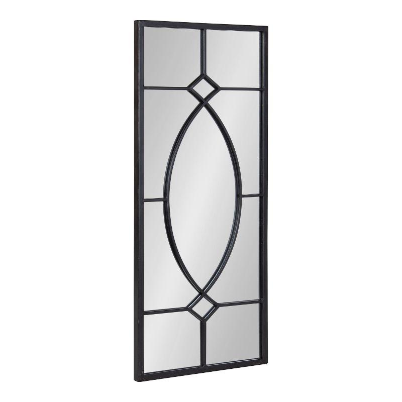 Bakersfield Black Metal Framed Rectangular Wall Mirror