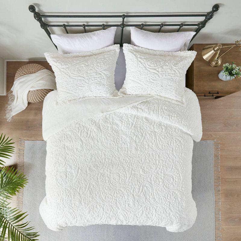 Ivory King Faux Fur Down Alternative Comforter Set