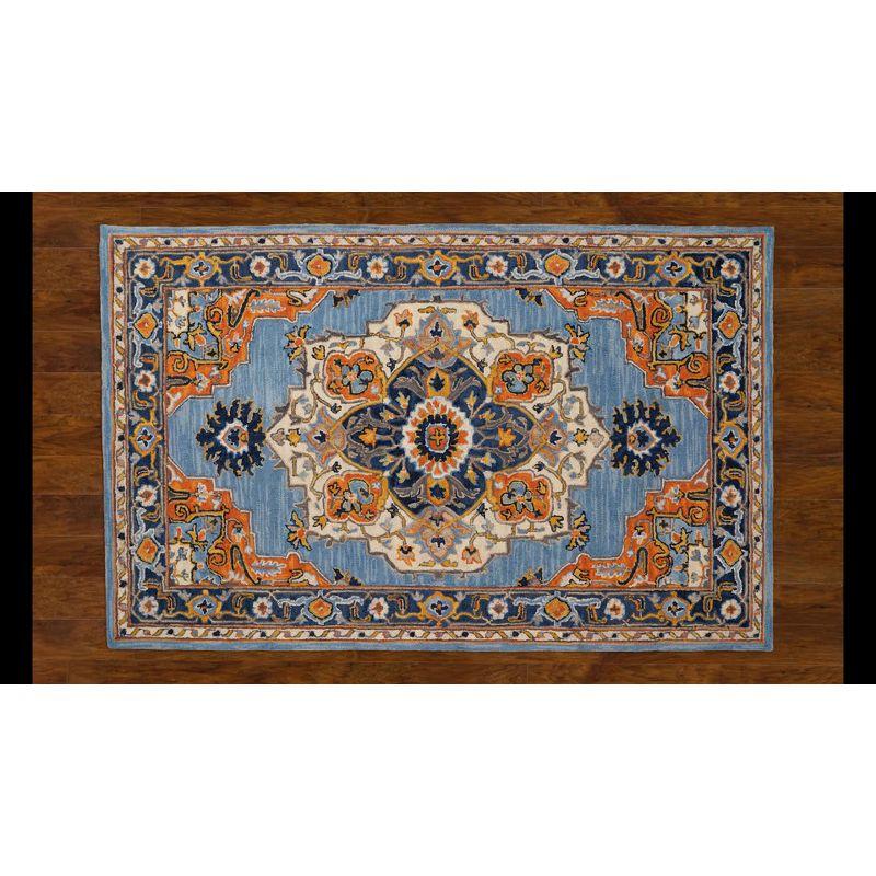 2'x3' Medallion Tufted Accent Rug Denim - Momeni