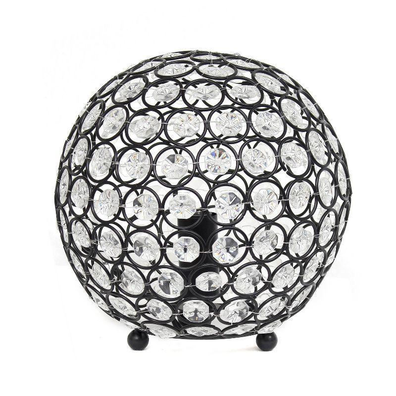 Bronze Crystal Ball Sequin Nightstand Lamp