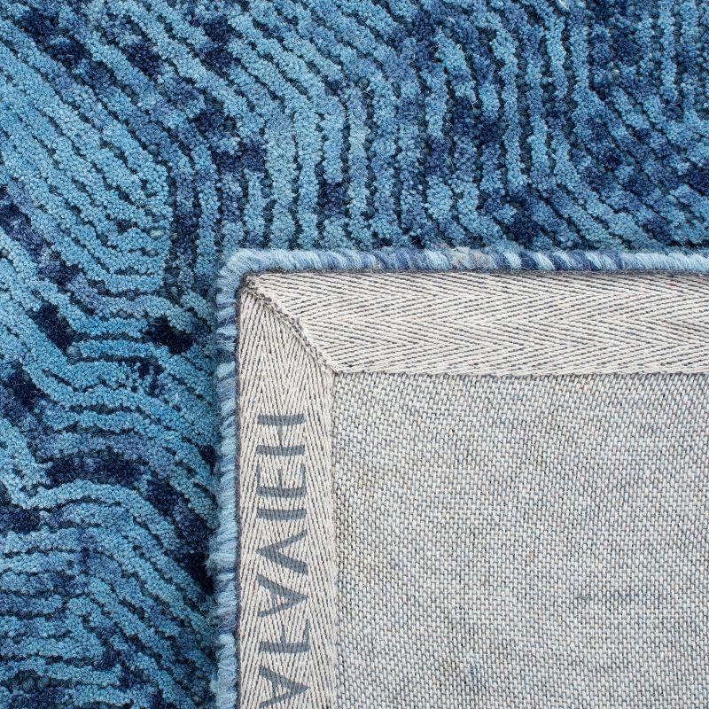 Ikat IKT506 Hand Tufted Accent Rug - Dark Blue - 3'x5' - Safavieh