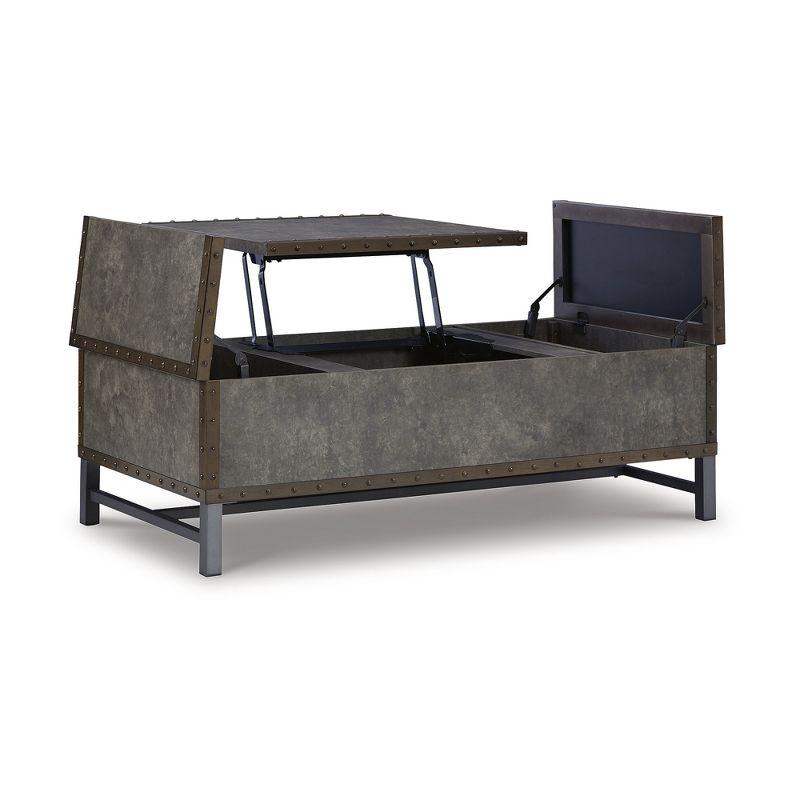 Signature Design by Ashley Casual Derrylin Lift-Top Coffee Table, Brown