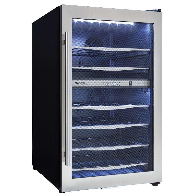 Danby DWC040A3BSSDD 38 Bottle Free-Standing Wine Cooler in Stainless Steel