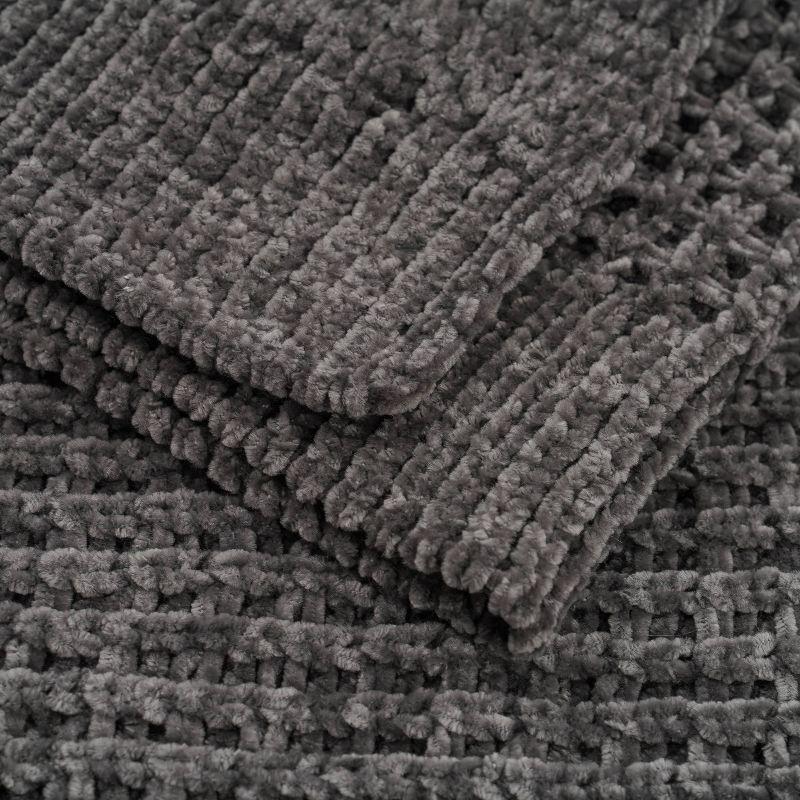 EverGrace Amor Waffle Knitted Throw Blanket