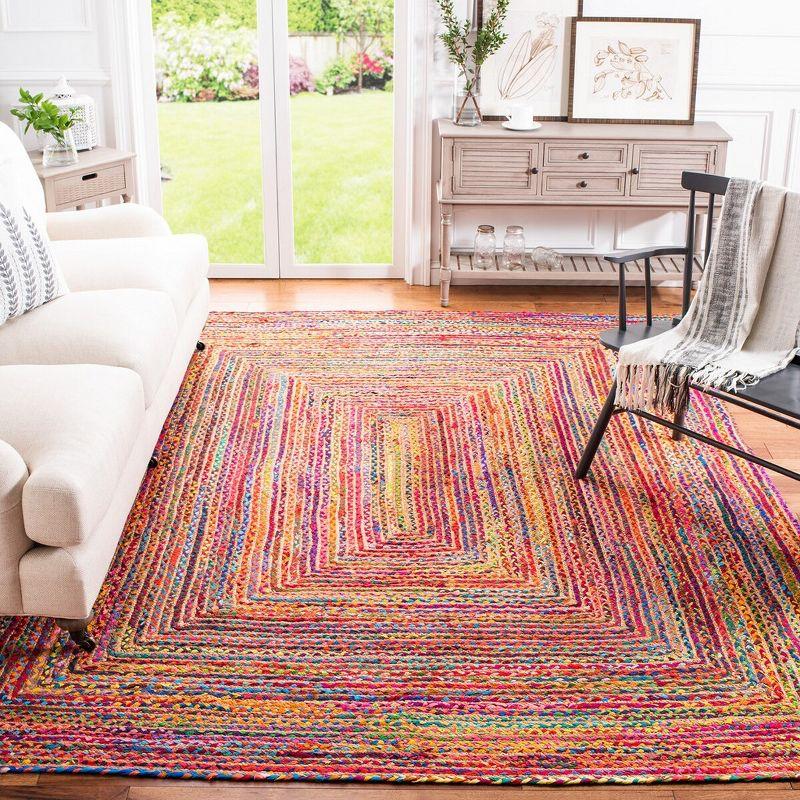 Cape Cod CAP202 Woven Indoor Area Rug - Red/Multi - 8'x10' - Safavieh