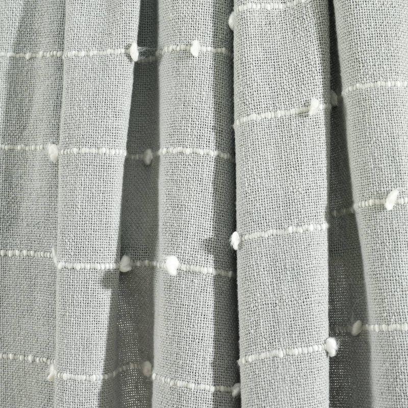 50"x60" Boho Tufted Cotton Woven Tassel Throw Blanket with Fringes Light Gray - Lush Décor: Decorative for Bed & Couch