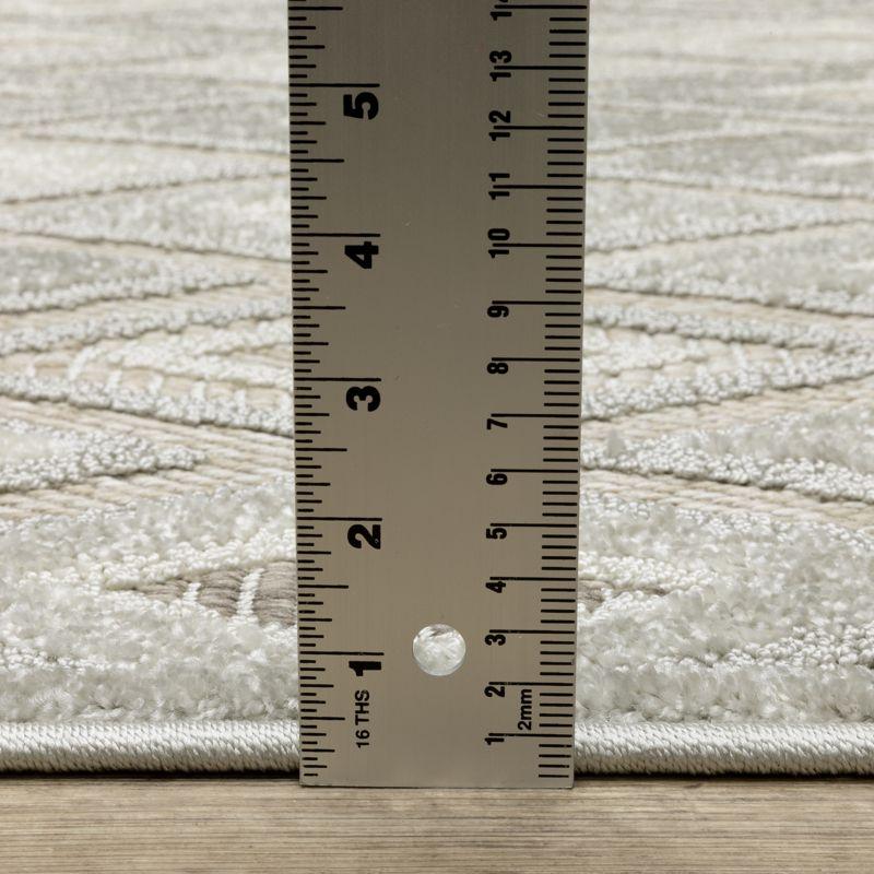 Oriental Weavers Tangier TAN02 Beige/ Grey Indoor Area Rug - 3'3" x 5'