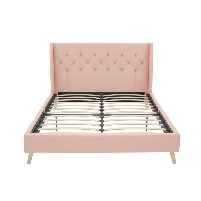 Her Majesty Upholstered Wingback Bed