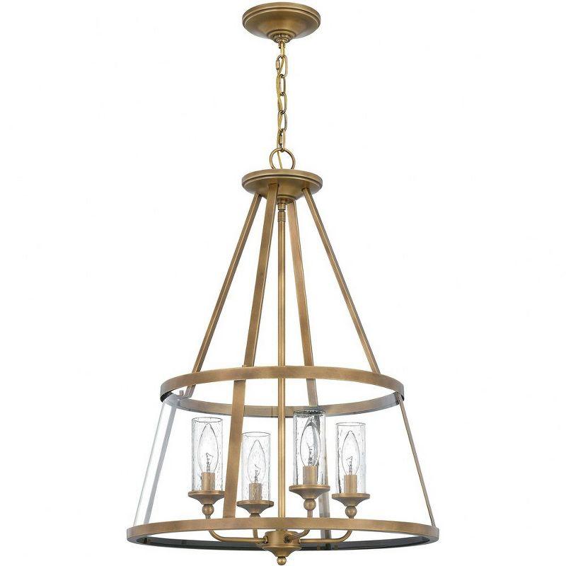 Quoizel Lighting Barlow 4 - Light Pendant in  Weathered Brass