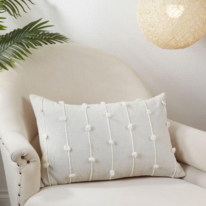 Saro Lifestyle Knotted Line  Decorative Pillow Cover