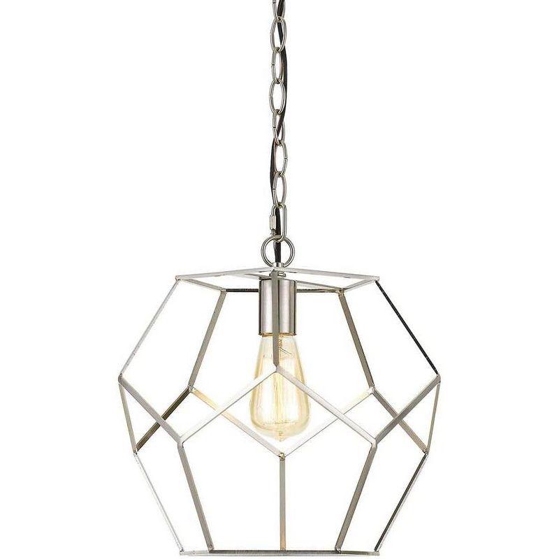 AF Lighting Bellini One-Light Pendant in Brushed Nickel