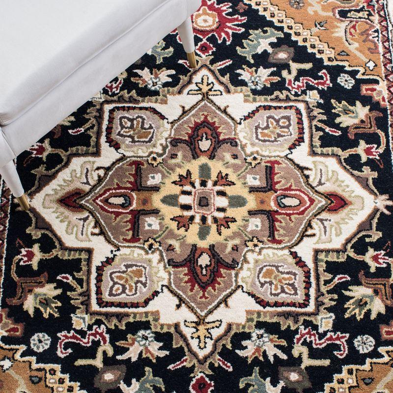 Heritage HG625 Handmade Area Rug - 6'x6' - Navy/Brown - Safavieh