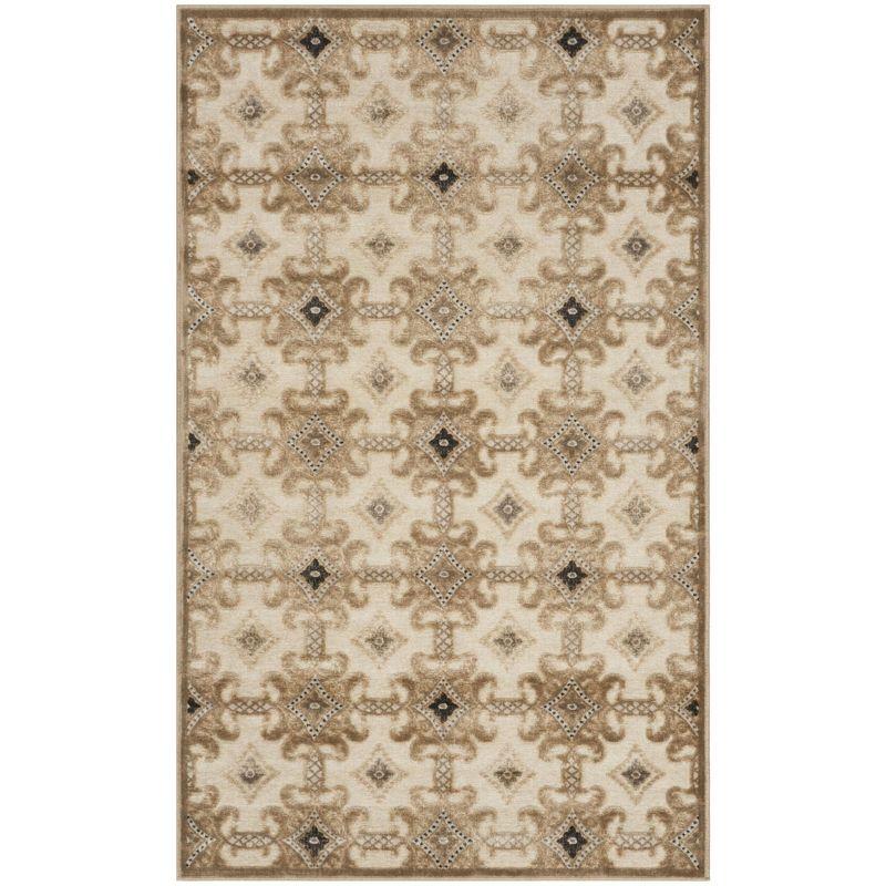 Martha Stewart Collection - MSR7430 - Indoor Power Loomed Accent Rugs - Caramel/Cream - 3'3"x5'3"