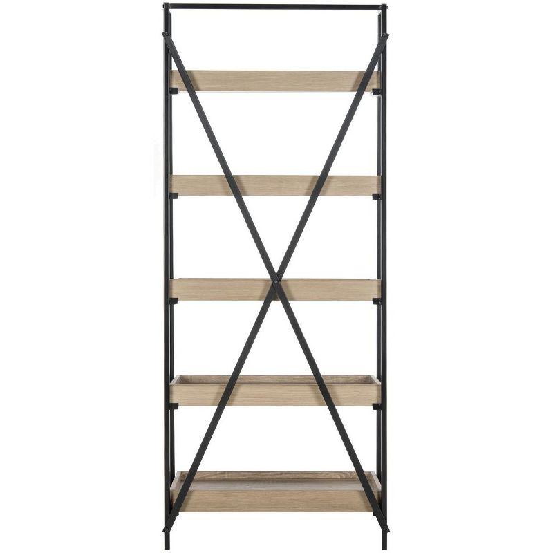 Joel Etagere - FOX4272 - Light Brown/Black - Safavieh Couture
