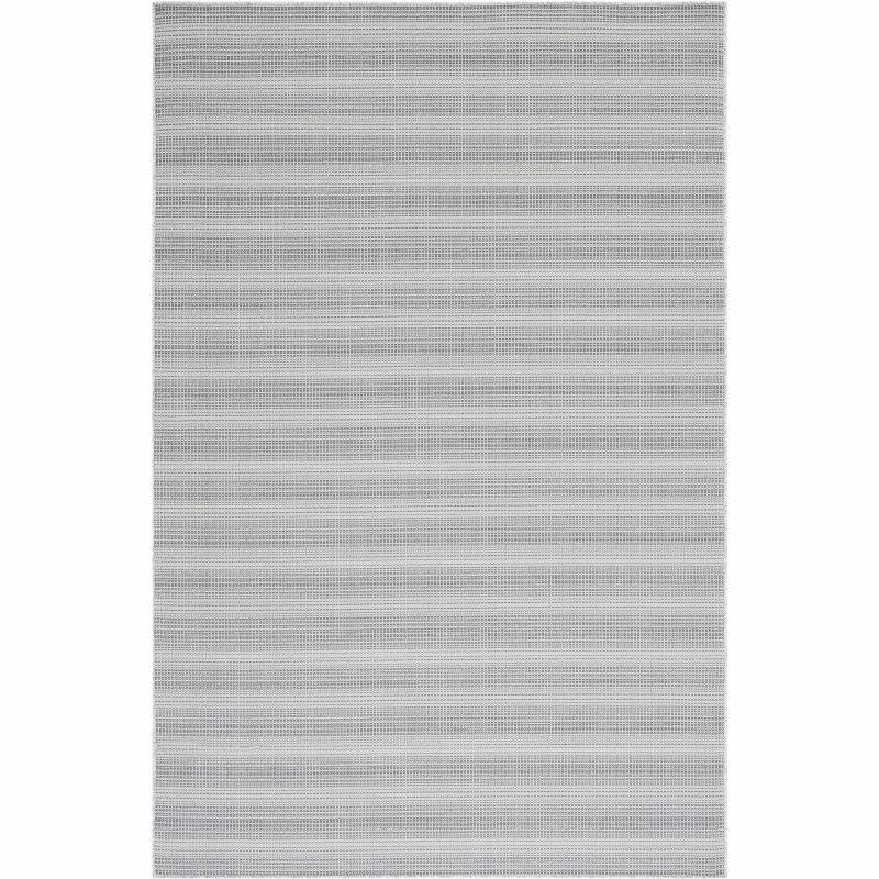 Gray Hand-Knotted Wool and Synthetic 4' x 6' Rug