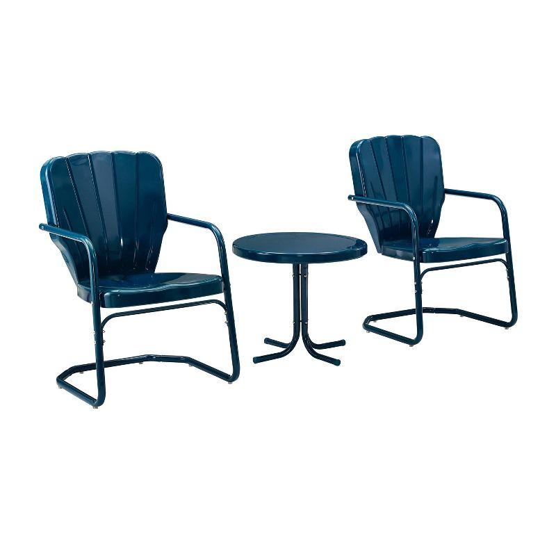 Ridgeland 3pc Outdoor Seating Set - Navy - Crosley