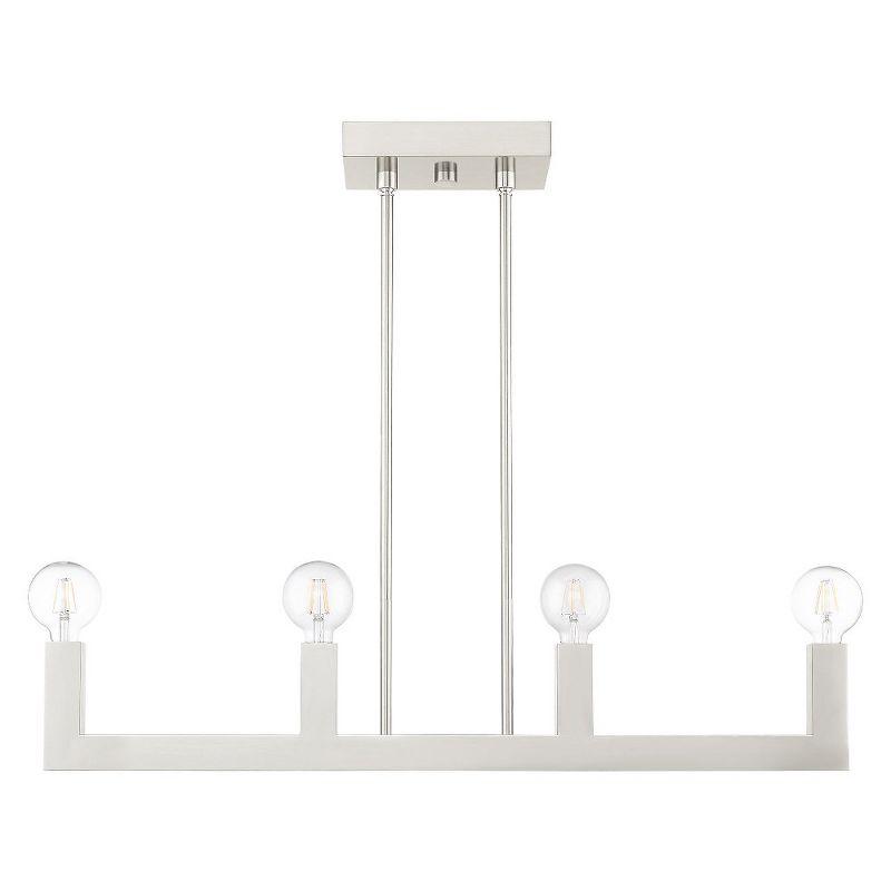 Livex Lighting Solna 4 - Light Chandelier in  Brushed Nickel