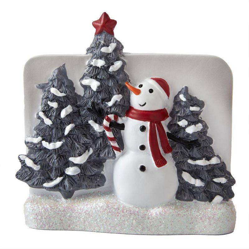 Whistler Snowman Gray Resin Toothbrush Holder