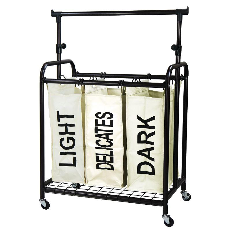 Rebrilliant Metal Rolling Laundry Sorter with Handles