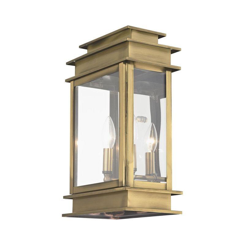 Livex Lighting Princeton 2 - Light Wall Light in  Antique Brass