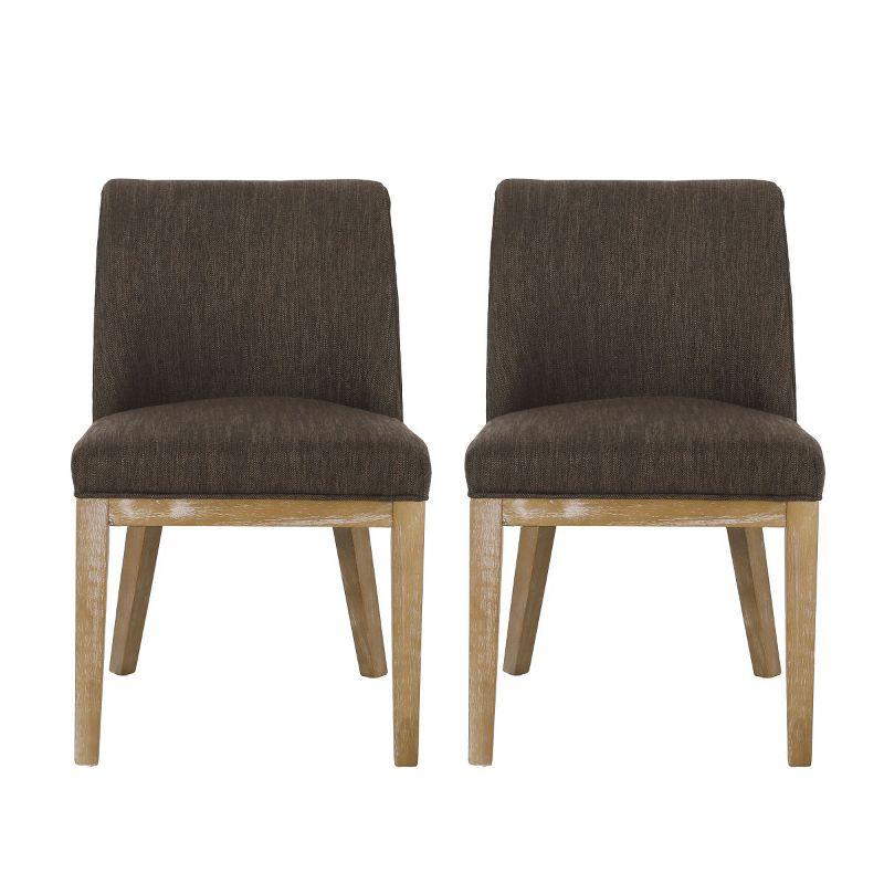 Upholstered Dining Chairs Set of 2, Fabric Armless Dining Chairs Set of 2,Cushioned Living Room Kitchen Dining Room Chairs-Cuddlewood