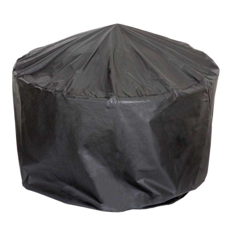 Nature Spring Wood-Burning Round Steel Patio Ring Fire Pit - 32",