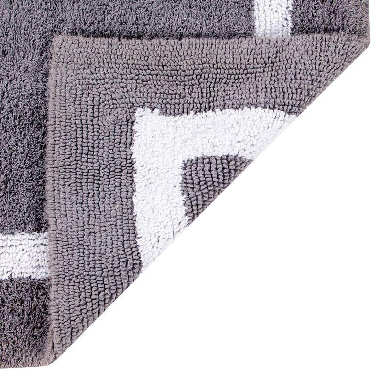 Widman 100% Cotton Bath Mats Reversible Super Absorbent Soft Bathroom Rug