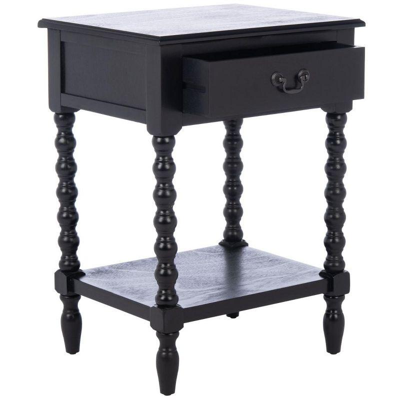 Dakota Fields Solid Wood Top End Table with Storage