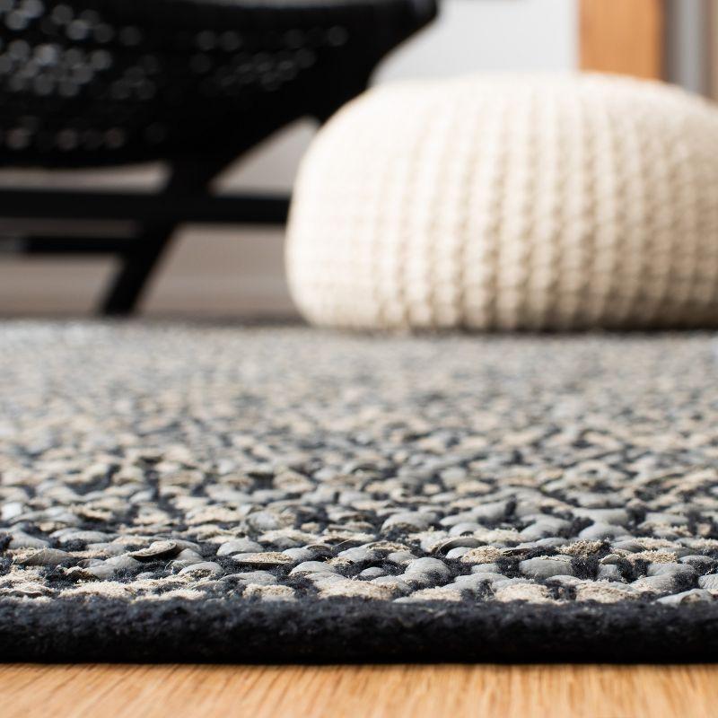 Vintage Leather VTL389 Hand Woven Area Rug - Light Grey/Grey - 6'x9' - Safavieh.