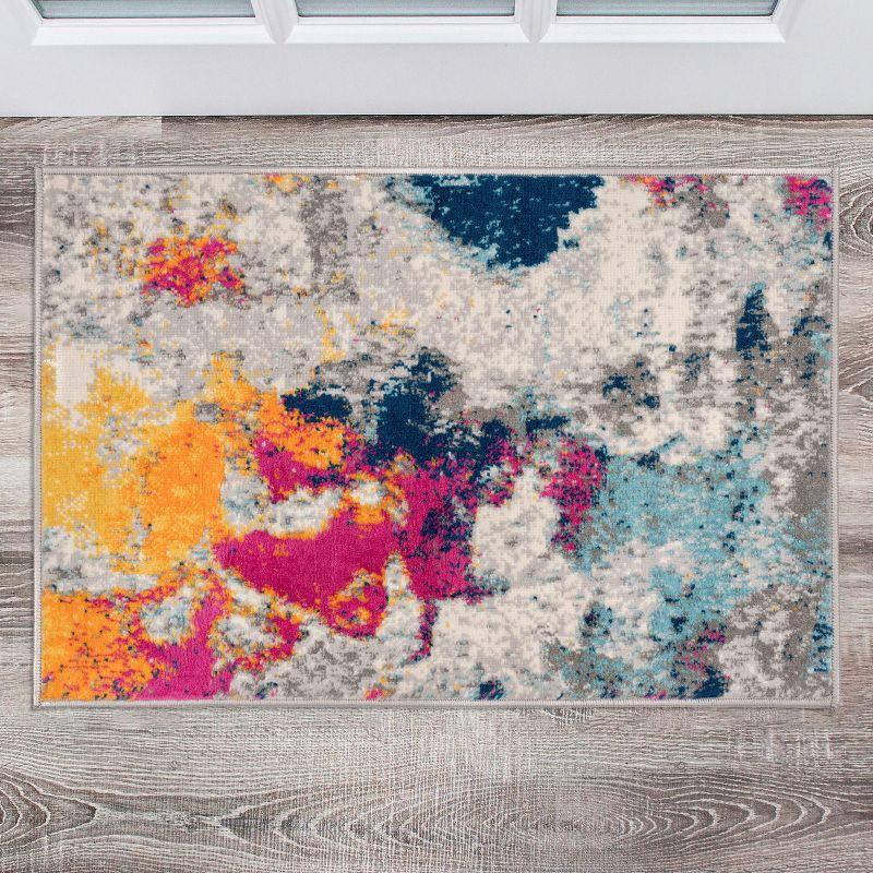 World Rug Gallery Abstract Contemporary Area Rug