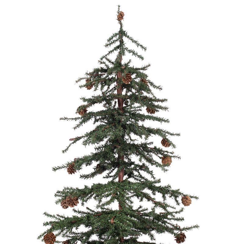 36" Green Pine Plastic Tabletop Christmas Tree with Burlap Base