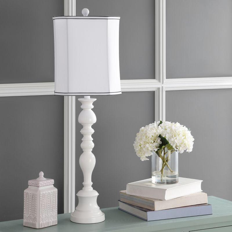 Poly Candlestick Lamp - 36 Inch Height - LIT4057 - White - Safavieh