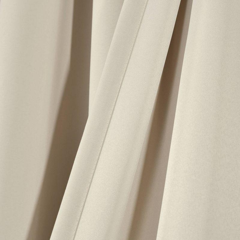 Allison Ruffle Polyester Semi Sheer Curtain Pair