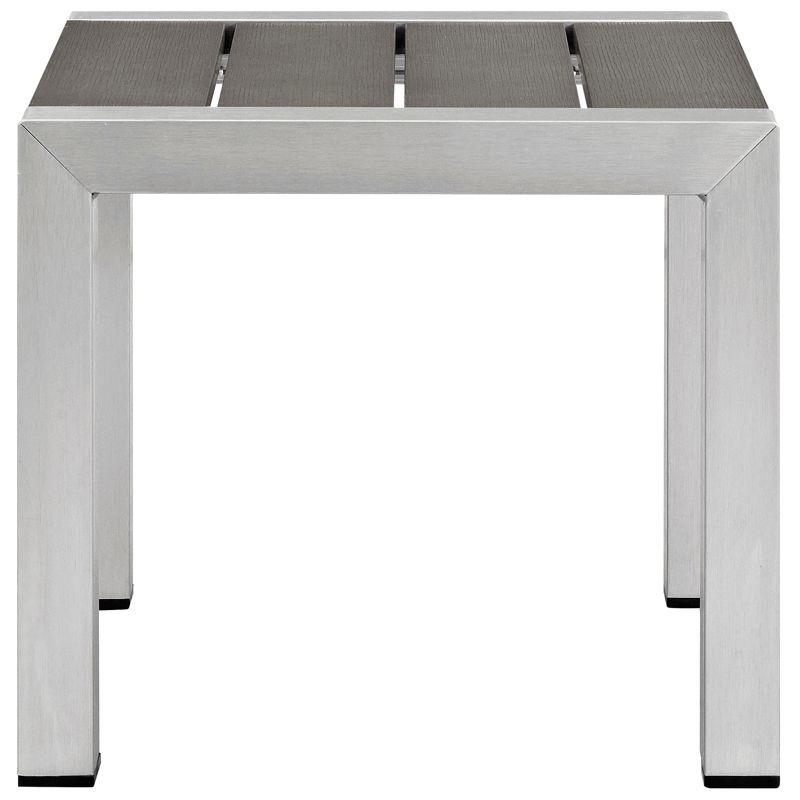 Modway Beach Outdoor Patio Aluminum Side Table