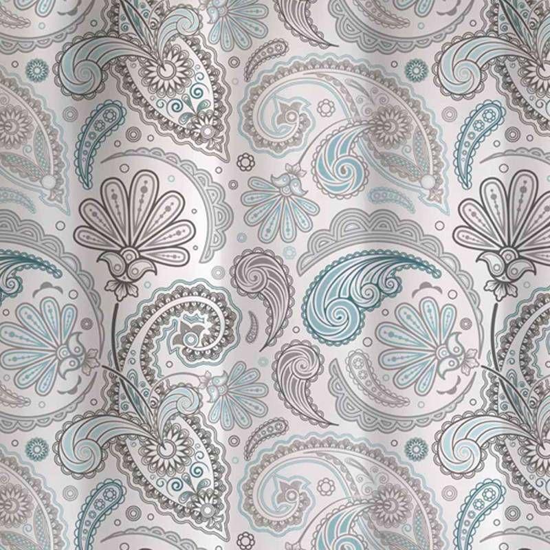 Pleven Cotton Paisley Shower Curtain