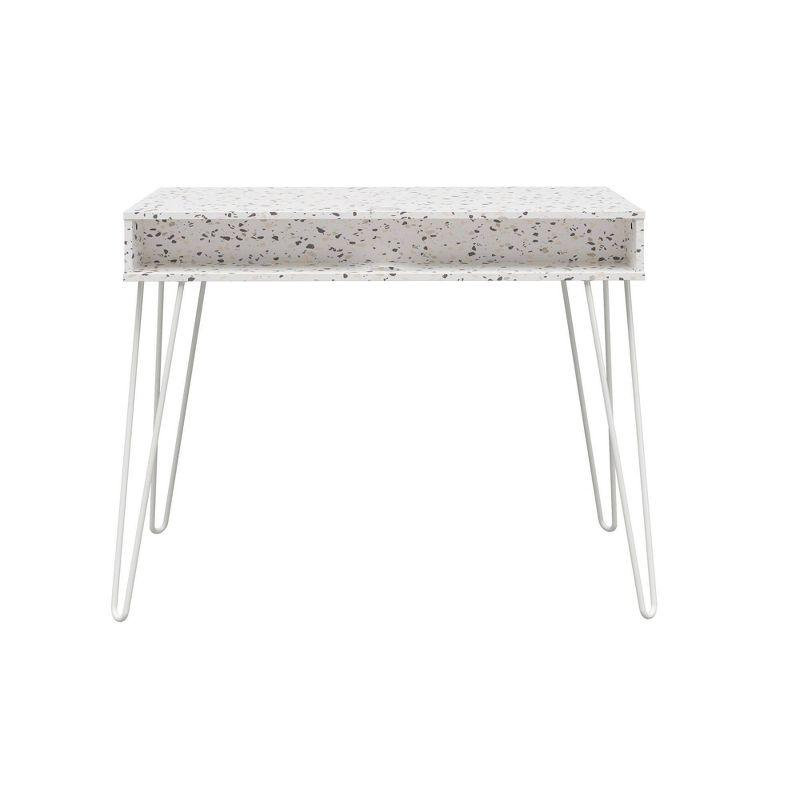 Mid-Century Modern Athena Terrazzo Desk with Hairpin Legs