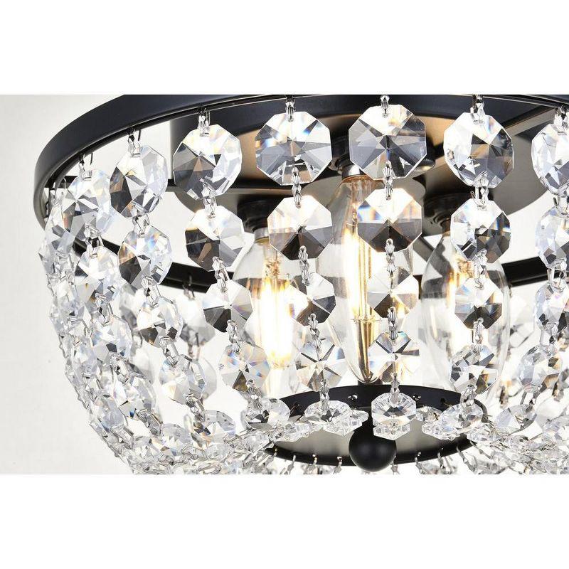 Elegant Lighting Cora 10 inch flush mount in black