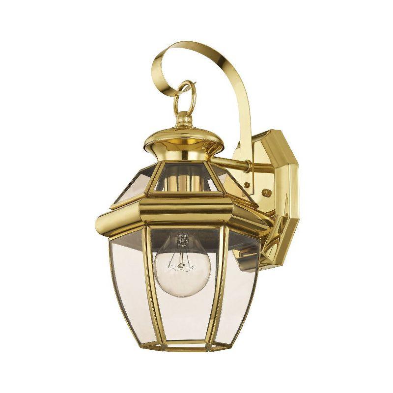 Livex Lighting Monterey 1 - Light Wall Light in  Polished Brass