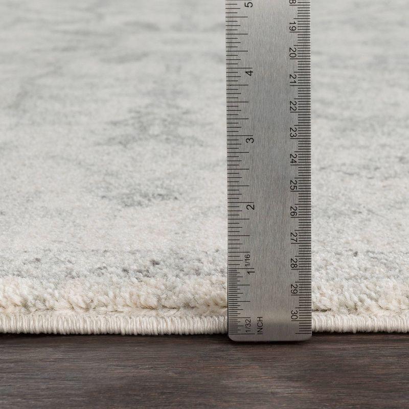 Livabliss 7'10"x10'3" Abby Traditional Rugs Cream/Light Gray: Stain & Fade-Resistant, Medium Pile, Indoor Use