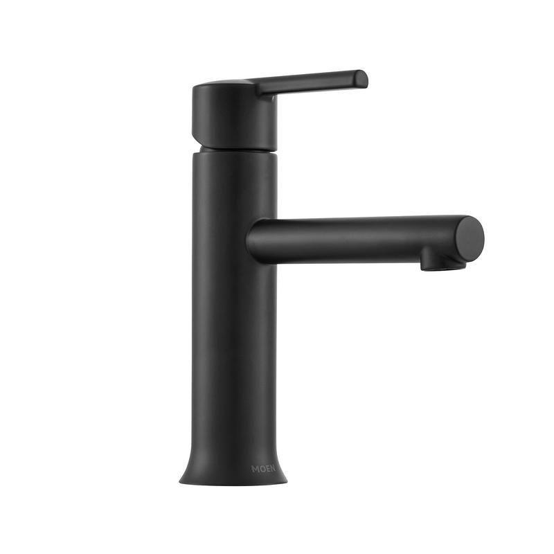 Moen Arlys Matte Black Bathroom Faucet 4 in.