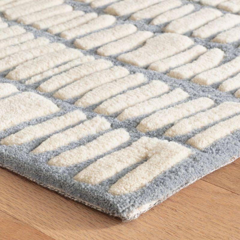 Roark Pewter Blue Hand Tufted Wool Rug
