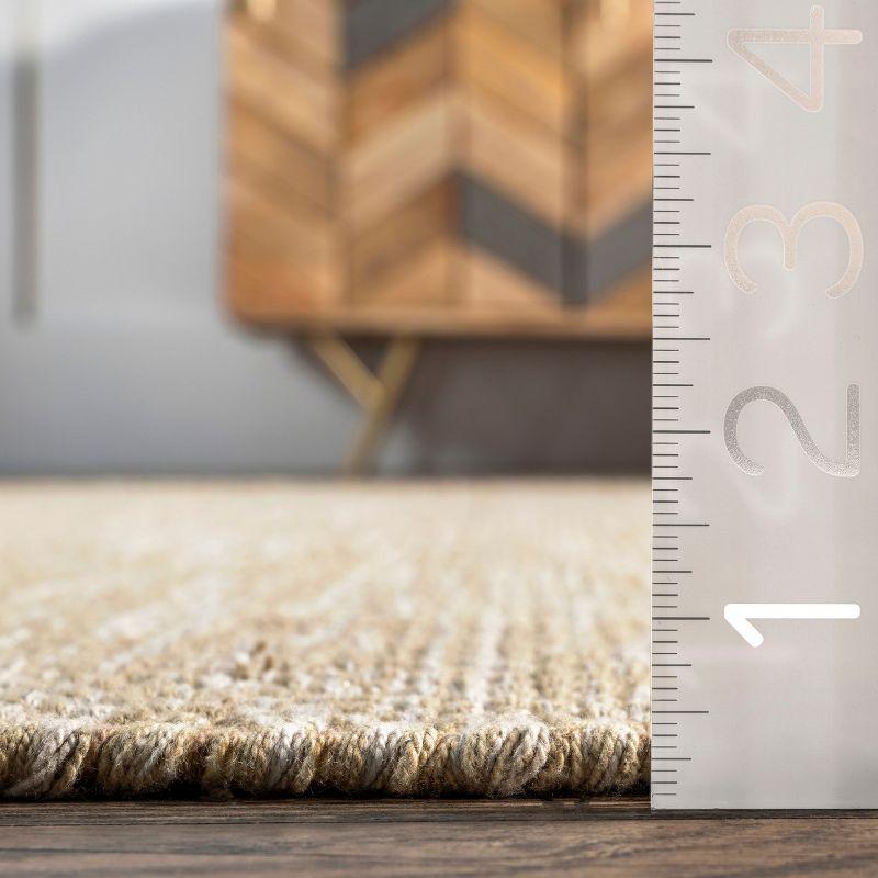 Nuloom Alessi Hand Woven Cotton Indoor Area Rug, 5' x 8', Beige