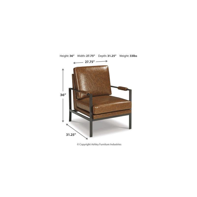 Signature Design by Ashley Contemporary Peacemaker Accent Chair  Brown