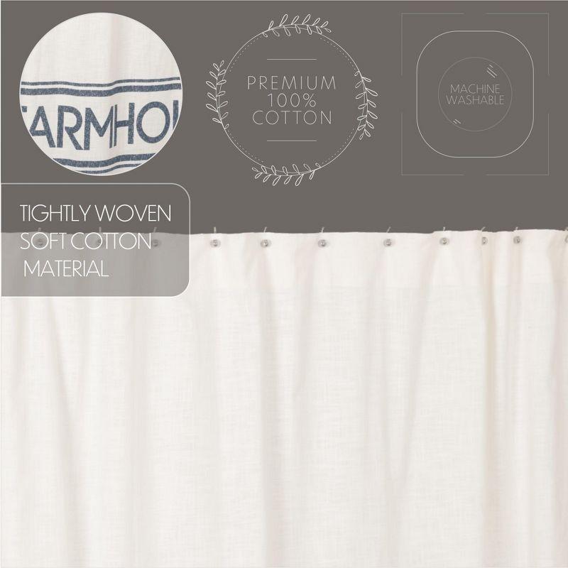 VHC Brands Sawyer Mill Cotton Shower Curtain