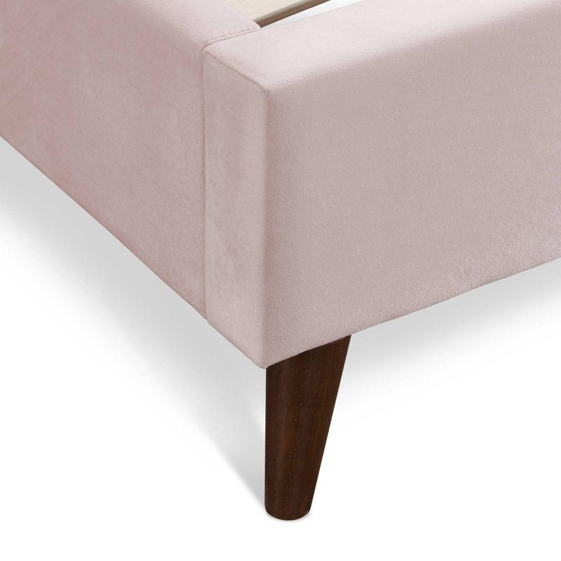 Adore Decor Adele Jupiter Wingback Upholstered Platform Bed