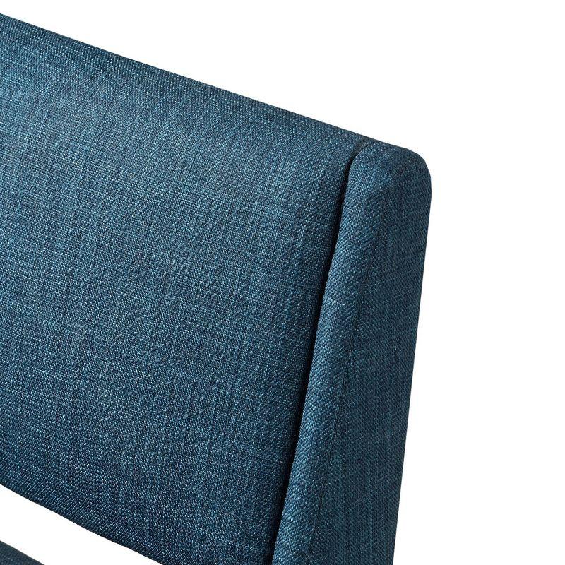 36.25" Boomerang Counter Height Barstool Navy - Ink+Ivy