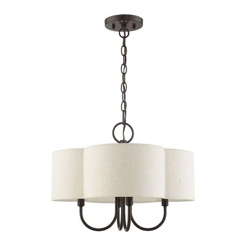 Livex Lighting Solstice 4 - Light Chandelier in  Brushed Nickel