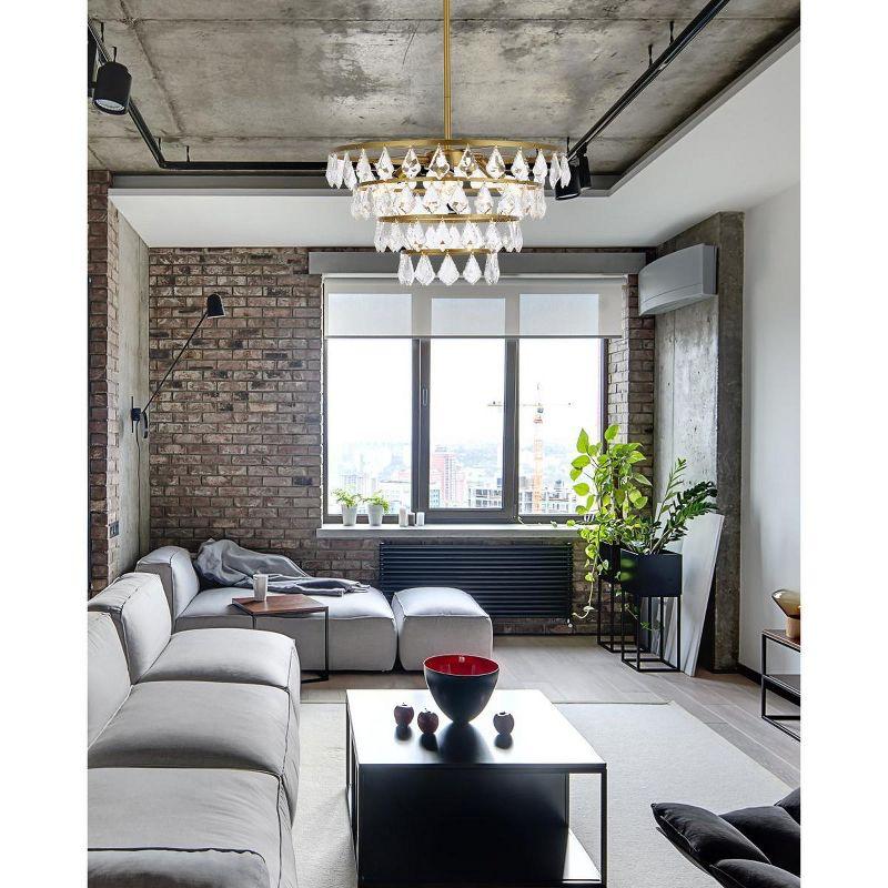 Elegant Lighting Ella 20 inch pendant in brass