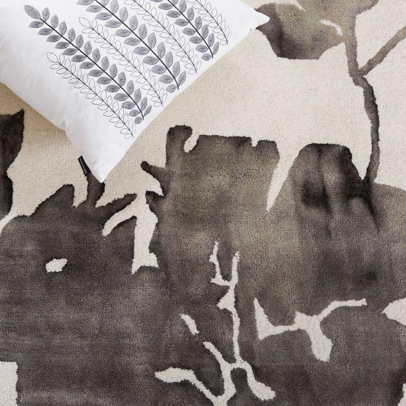 Dip Dye DDY716 Hand Tufted Area Rug - Ivory/Charcoal - 8'x10' - Safavieh.